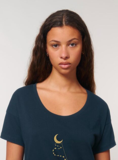 Tshirt Bio Femme Dream Time Marine