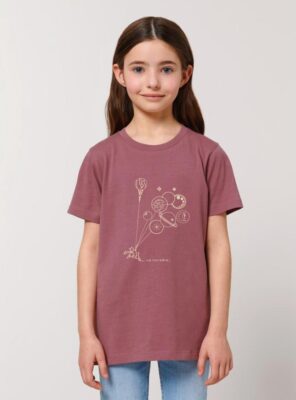 Tshirt Enfant Bio Fille Rêve Hibiscus