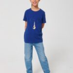 Tshirt Enfant Bio Fille Sky Totem Bleu