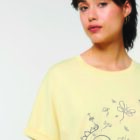 Tshirt Ample Bio Femme Dragonfly Jaune Pastel