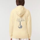 Veste Bio Unisex Save The World Jaune Pastel