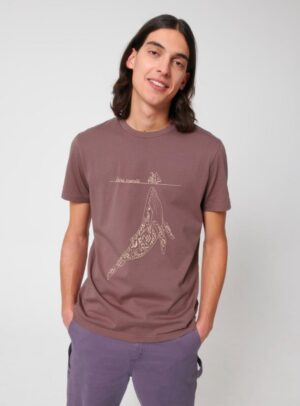 Tshirt Bio Homme Baleine Pourpre