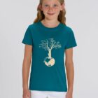 Tshirt Enfant Bio Fille Save The World Océan
