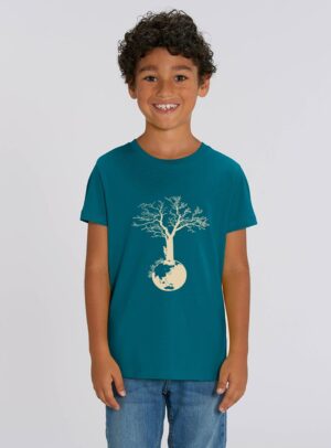 Tshirt Enfant Bio Garçon Save The World Océan